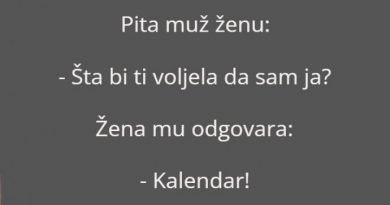 Vic dana: Muž i kalendar Vic dana: Muž i kalendar