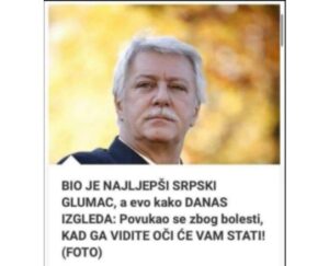 ON JE BIO NAJLJEPŠI SRPSKI GLUMAC, A Evo Kako DANAS IZGLEDA: Povukao Se ...