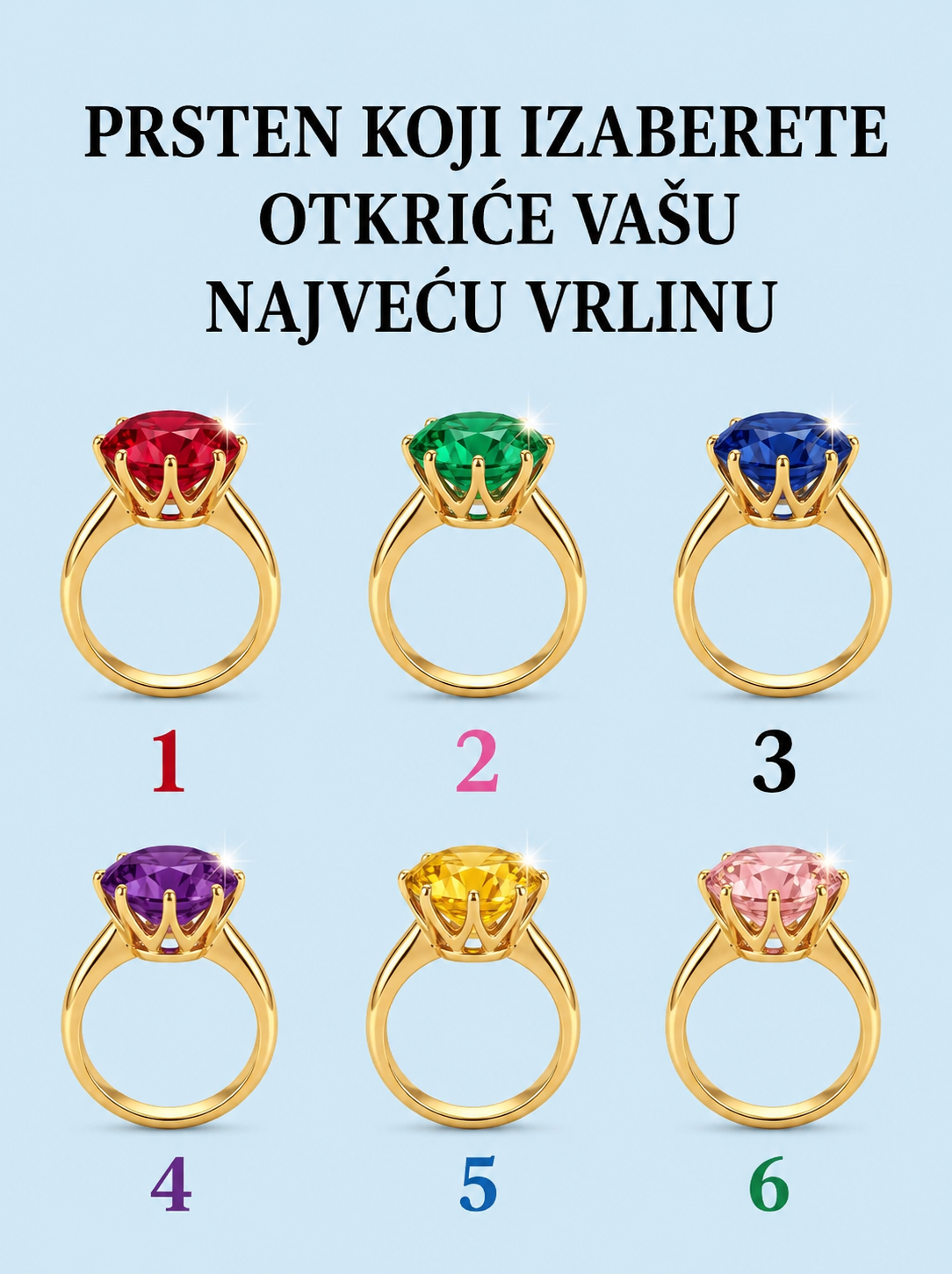 Koji prsten vam je prvi privukao pažnju? Vaš izbor može otkriti zanimljive detalje o vašoj ličnosti