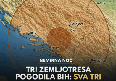 TRI ZEMLJOTRESA TOKOM NOĆI POGODILA BOSNU I HERCEGOVINU: Tlo se treslo u razmaku od nekoliko sati, građani prijavljivali da se podrhtavanje jasno osetilo