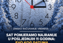 Pomeranje sata 2026. stiže najranijeg mogućeg datuma: Evo kada kazaljke vraćamo unazad