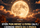 Pun Mesec u Ovnu 26. septembra menja tok događaja: Ova tri znaka očekuju važne prilike i veliki preokret