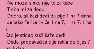 VIC DANA: Perica otišao u apoteku po tablete za dedu, a kada se vratio posle sedam dana, apotekarka nije mogla da veruje šta čuje!